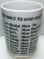 Ten Ways to Good Health Cup