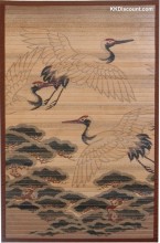 Bamboo Crane Design Area Rug
