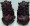 Burgundy Guardian Lions Foo Dogs Figures back