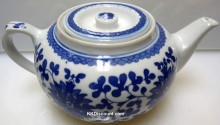 Flower Flat Tea Pot