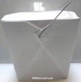 White 32oz Chinese Take Out Boxes