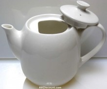 Cameo White Coffe Pot