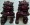 Burgundy Guardian Lions Foo Dogs Figures