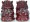 Small Guardian Lions Foo Dogs Figure back