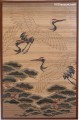 Bamboo Crane Design Area Rug