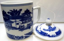 Chinese Landscape Mug with Lid