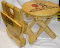 Small Folding Wooden Chair Stool