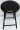 Folding Cushion Black Stool