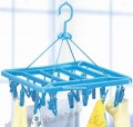 Folding Clothespins Clothing Hanging Rack
