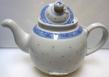 Rice Pattern Round Tea Pot
