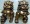 Gold Guardian Lions Foo Dogs Figures